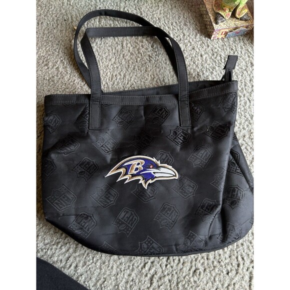 Women’s Small/Medium Black Baltimore Ravens Purse Little Earth Productions NFL - Picture 1 of 5